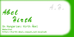 abel hirth business card